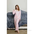 Flower single side print pajama set